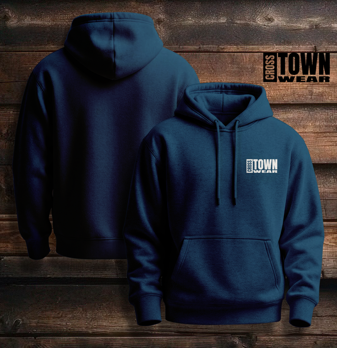Cross Town Wear Design Hoodie and Zipper