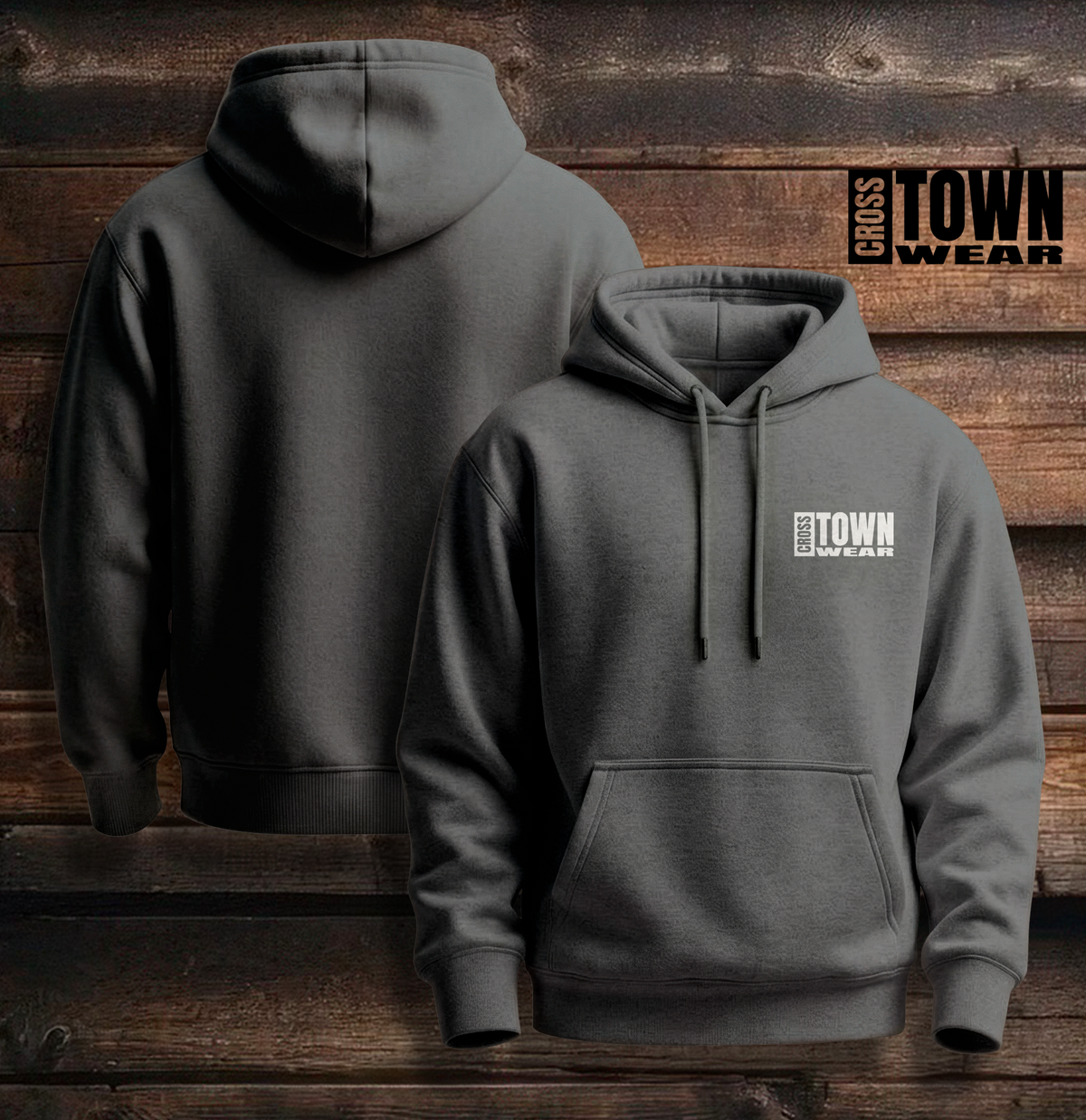 Cross Town Wear Design Hoodie and Zipper