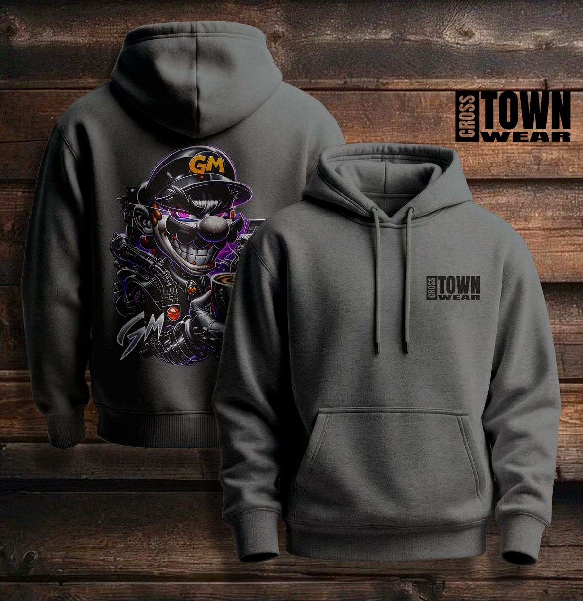 Cross Town Wear Design Hoodie and Zipper