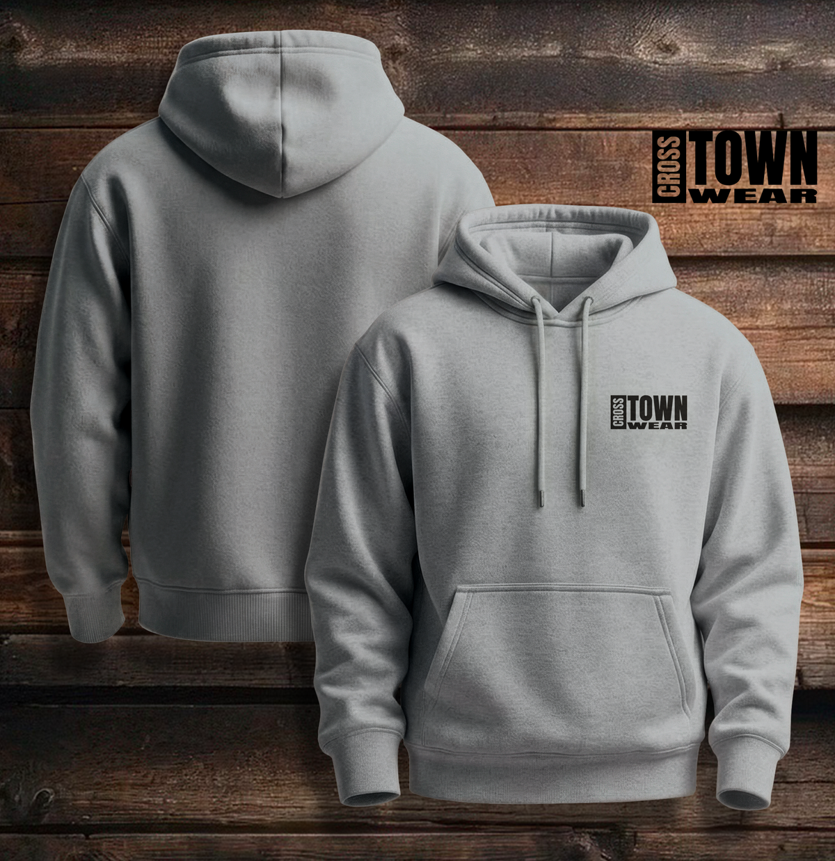 Cross Town Wear Design Hoodie and Zipper