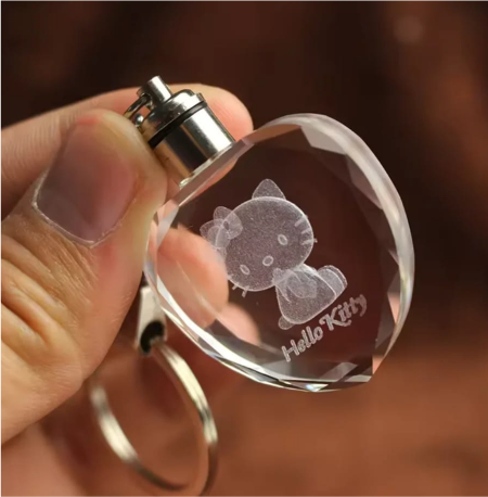 Custom K9 Crystal Keychains