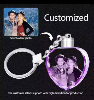 Custom K9 Crystal Keychains